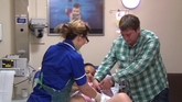 Nicola gives birth to baby Lucy