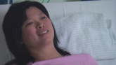 Joy has her cervix examined